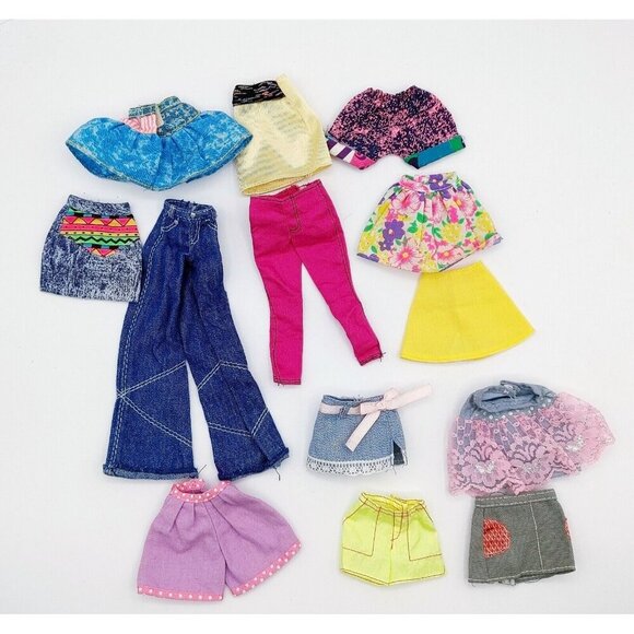 Lot of 13 Barbie Doll Clothing Clothes Skirts Pants - Picture 1 of 2